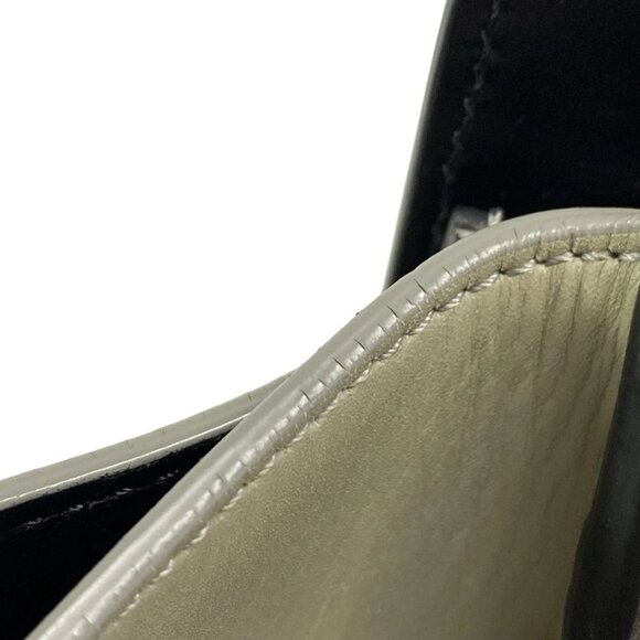 CELINE Luggage Mini Shopper - Black Brown Light gray Leather Handbag 925-070125 - Picture 11 of 14